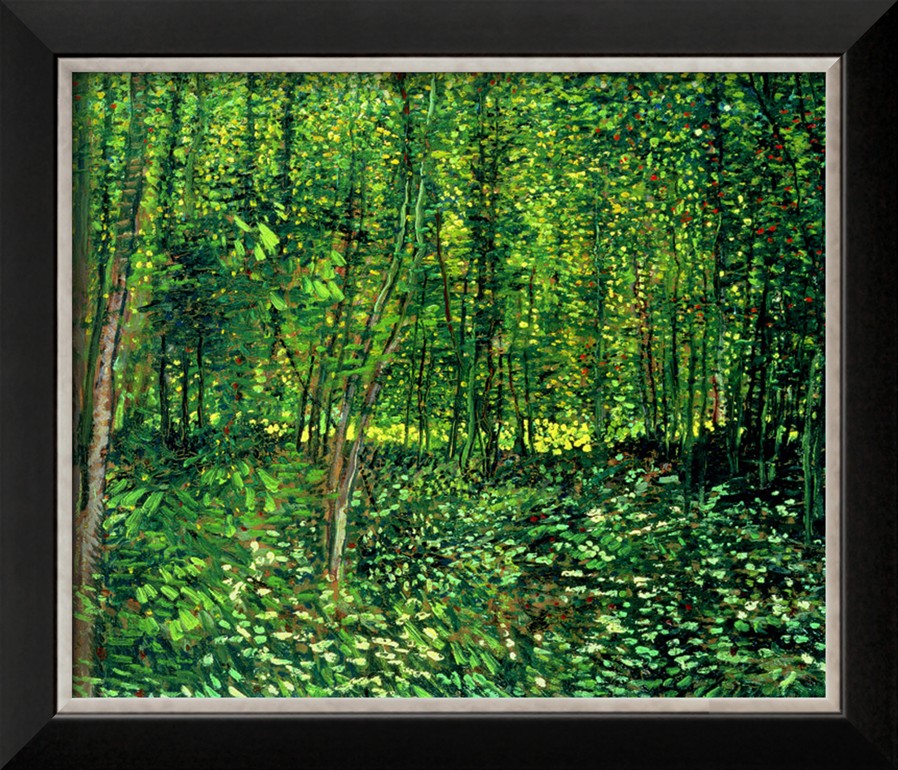 WOODS AND UNDERGROWTH, C.1887 - Van Gogh Painting On Canvas